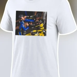 Racing Driver Confrontation Graphic Tee Motorsports Fan Gift available at our Los Angeles warehouse