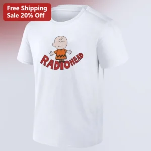 Radiohead Tee Charlie Brown Parody Graphic Shirt Gift for Music Fans available at our Los Angeles warehouse