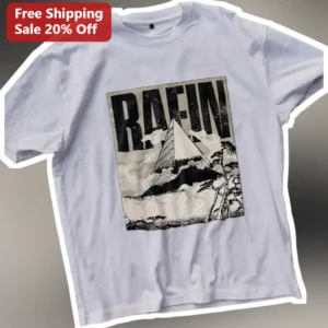 Rafin Vintage Nautical Sailboat Graphic Tee for Men Women Unisex available at our Los Angeles warehouse