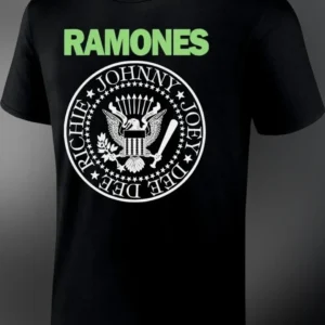 Ramones Tee Vintage Punk Rock Band Logo Graphic T-Shirt for Men Women available at our Los Angeles warehouse