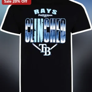 Rays Postseason Clinched Tee Tampa Bay Rays Playoff Bound Baseball Fan Gift available at our Los Angeles warehouse