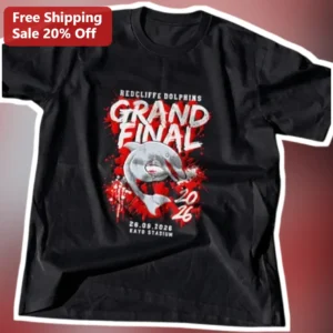 Redcuffe Dolphins Grand Final Tee Rugby League Championship Fan Apparel available at our Los Angeles warehouse