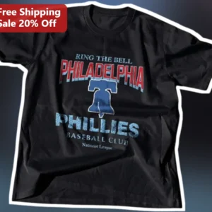 Ring The Bell Philadelphia Phillies Baseball Club National League Vintage Tee available at our Los Angeles warehouse