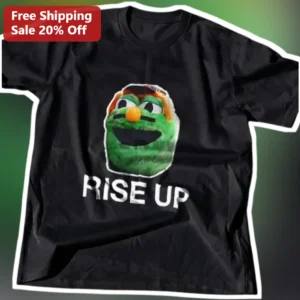 Rise Up Oscar The Grouch Watermelon Graphic Tee available at our Los Angeles warehouse