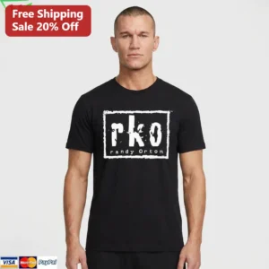 RKO Randy Orton Tee Distressed Wrestling Graphic T-Shirt Gift for WWE Fans available at our Los Angeles warehouse