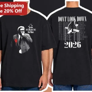 Rod Wave Don't Look Down Tour Tee Graphic Black T-Shirt available at our Los Angeles warehouse