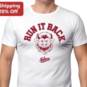 Run It Back Indiana Tee Hoosiers Graphic Shirt available at our Los Angeles warehouse