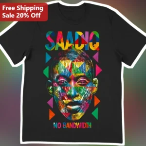 Saadiq No Bandwidth Tour Graphic Tee Raphael Saadiq R&B Soul Music Fan Gift available at our Los Angeles warehouse