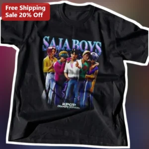 Saja Boys KPop Demon Hunters Graphic Tee Netflix Anime Merch Gift available at our Los Angeles warehouse