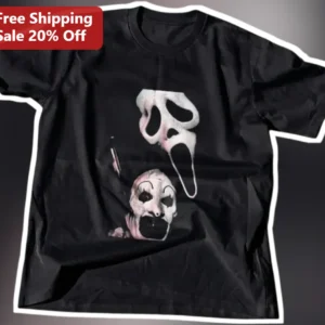 Sam Trick 'r Treat Horror Icon Graphic Tee Halloween Shirt for Men Women available at our Los Angeles warehouse