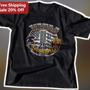 San Antonio Pieper High School Warriors Never Forget Forever Honor Memorial Tee available at our Los Angeles warehouse