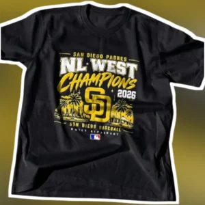 San Diego Padres NL West Champions 2026 San Diego Baseball Built Different Vintage Tee available at our Los Angeles warehouse