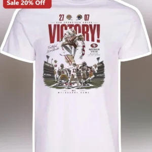 San Francisco 49ers Victory Faithful Worldwide Tee available at our Los Angeles warehouse