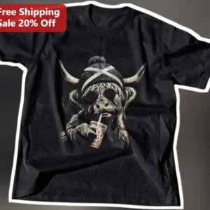 Scottish Highland Cow Sunglasses Tam Hat Graphic Tee Gift for Animal Lovers available at our Los Angeles warehouse
