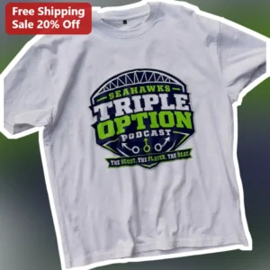 Seahawks Triple Option Podcast Tee The Scout The Player The Beat Seattle Seahawks Fan Shirt available at our Los Angeles warehouse