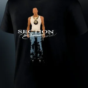 Section 8 Tee 50 Cent Hip Hop Album Cover Graphic T-Shirt Retro Rap Streetwear available at our Los Angeles warehouse
