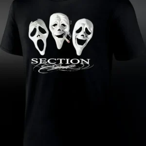 SECTION Ghostface Scream Movie Graphic Tee for Horror Fans available at our Los Angeles warehouse