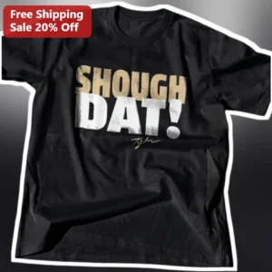 Shough Dat! Tyreek Hill Signature Graphic Tee NFL Miami Dolphins Fan Gear available at our Los Angeles warehouse