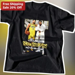 Showstoppers Built For The Spotlight Tee Basketball Fans Gift Tyrese Haliburton Bennedict Mathurin available at our Los Angeles warehouse
