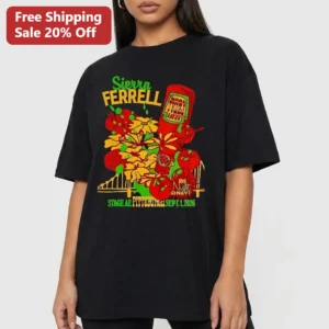 Sierra Ferrell Heavy Metal Tomato Ketchup Stage AE 2026 Concert Tee One Night Only Fan Merch available at our Los Angeles warehouse