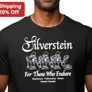 Silverstein For Those Who Endure Band Tee Post-Hardcore Emo Music Shirt Ontario Canada Merch available at our Los Angeles warehouse