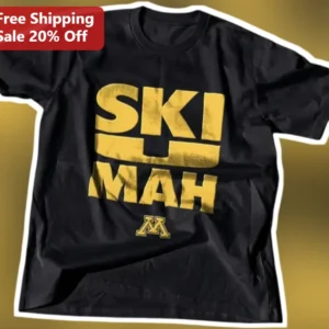 Ski-U-Mah Vintage Distressed Tee University of Minnesota Gophers Fan Apparel available at our Los Angeles warehouse