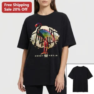Sleep Token Tee Flamingo Graphic Vintage Alternative Metal Rock Band Merch Shirt available at our Los Angeles warehouse