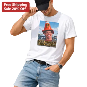 So You're Telling Me There's a Chance Tee Dumb and Dumber Jim Carrey Lloyd Christmas Graphic Shirt available at our Los Angeles warehouse