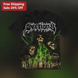 Sodom Thrash Metal Band Graphic Tee for Men and Women available at our Los Angeles warehouse