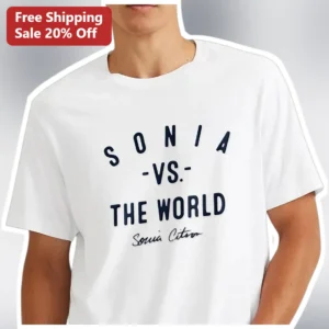 Sonia Citro Tee Personalized Name Vs The World Graphic Shirt available at our Los Angeles warehouse