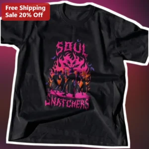 Soul Snatchers Gothic Heavy Metal Graphic Tee Dark Fantasy Horror Apparel available at our Los Angeles warehouse