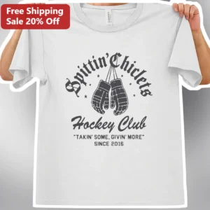 Spittin' Chiclets Hockey Club Vintage Boxing Gloves Graphic Tee available at our Los Angeles warehouse