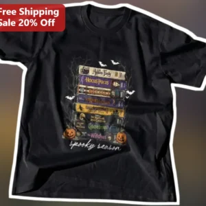 Spooky Season Vintage Horror Movies VHS Graphic Tee Halloween Shirt available at our Los Angeles warehouse