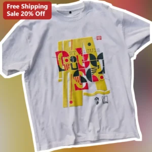 St Louis Tee Mid-Century Modern Geometric Graphic T-Shirt for Men Women available at our Los Angeles warehouse