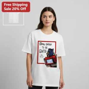 Strong Enough To Be Gentle Peter Cullen Memorial Tee, Rest In Peace 1941-2026 Optimus Prime Tribute available at our Los Angeles warehouse