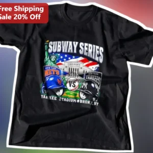 Subway Series New York Mets Vs Yankees Tee Yankee Stadium Bronx NY Vintage Baseball Shirt available at our Los Angeles warehouse