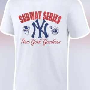Subway Series New York Yankees Vintage Distressed Graphic Tee Baseball Fan Gift available at our Los Angeles warehouse