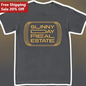 Sunny Day Real Estate Tee Retro Band Merch Graphic T-Shirt for Men Women available at our Los Angeles warehouse