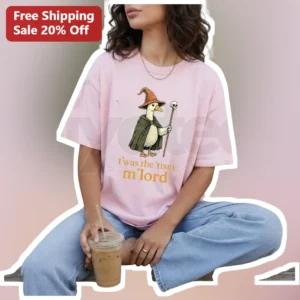 T'was the 'Tism M'Lord Wizard Duck Tee Funny Fantasy Pun Gift for Men Women available at our Los Angeles warehouse
