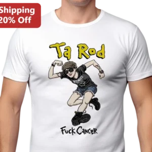 Ta Rod Fuck Cancer Rodney Carrington Graphic Tee available at our Los Angeles warehouse