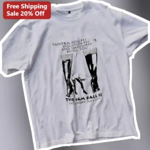 Tantra Nights Houston Peplum Club And Dareware S&M Ball II Vintage Graphic Tee available at our Los Angeles warehouse