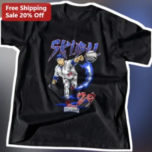 Tarik Skubal Detroit Tigers Baseball Pitcher Graphic Tee for Men Women Fans available at our Los Angeles warehouse