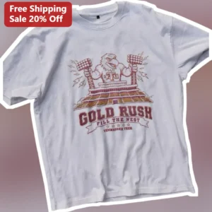 Tennessee Tech Gold Rush Fill The Nest Vintage Eagle Mascot Tee available at our Los Angeles warehouse