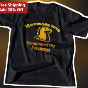Tennessee Tech Running of the Freshmen Tee Vintage Collegiate TTU Eagles Shirt for College Students available at our Los Angeles warehouse