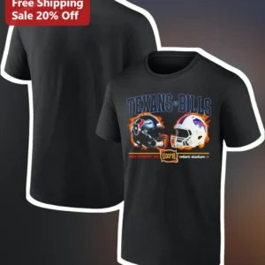 Texans vs Bills Reliant Stadium Game Day Tee available at our Los Angeles warehouse