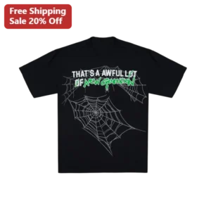 That's A Awful Lot Of New Generation Spider Web Graphic Tee Streetwear Shirt available at our Los Angeles warehouse