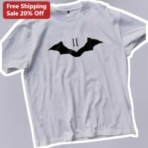 The Batman II Logo Tee The Dark Knight Part Two Movie Merch Graphic T-Shirt for Superhero Fans available at our Los Angeles warehouse