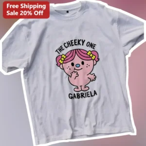 The Cheeky One Mr. Men Little Miss Tee Cute Cartoon Graphic Shirt For Kids available at our Los Angeles warehouse