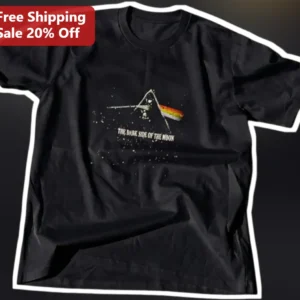 The Dark Side of the Moon Pink Floyd Prism Graphic Tee Classic Rock Band Shirt available at our Los Angeles warehouse