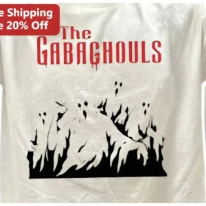 The Gabaghoul Tee Funny Italian American Ghost Shirt Halloween Gift for Men Women available at our Los Angeles warehouse
